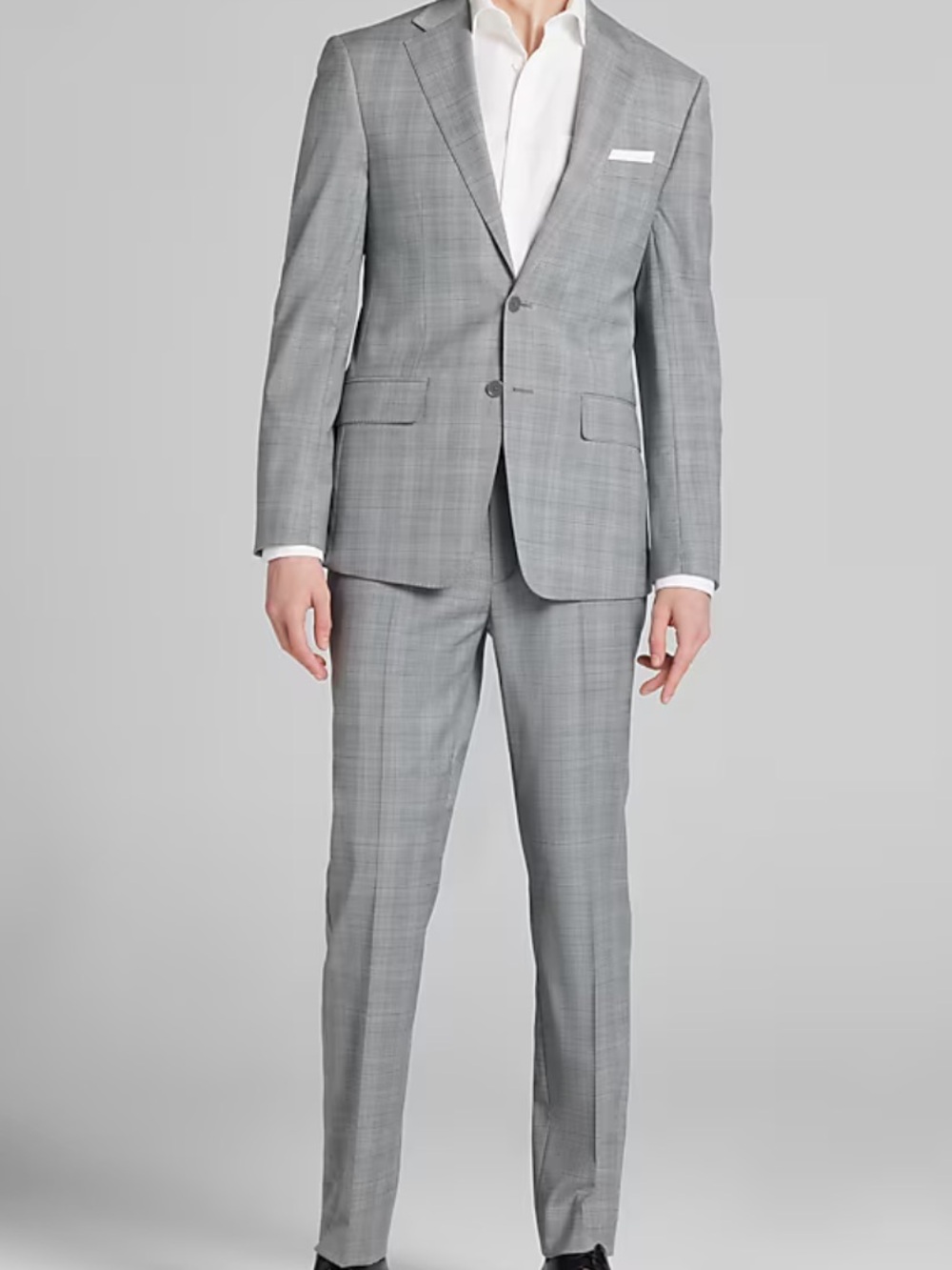NEW Michael kors Light Gray Plaid Men's suit